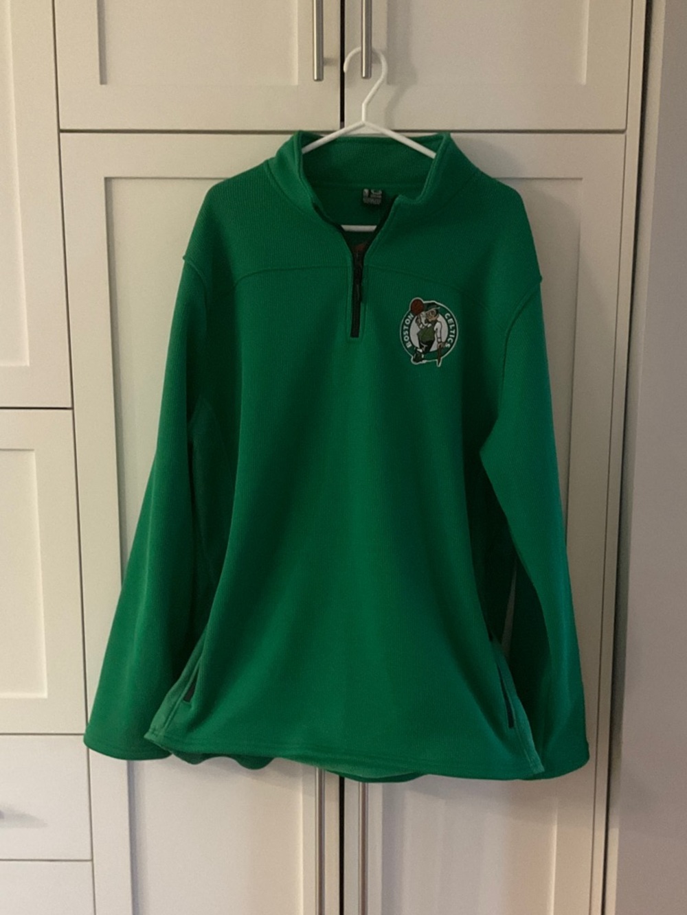 Ultra Game NBA Green Heavyweight Quarter-Zip Pullover - Boston Celtics